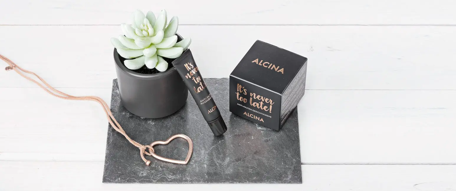 Alcina - its never too late product range shot